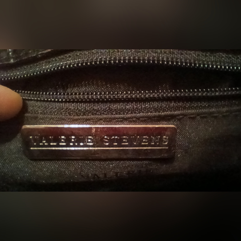 🖤 Vintage Valerie Stevens Croc Embossed “Kelly” Style Satchel 🖤 - Picture 11 of 15